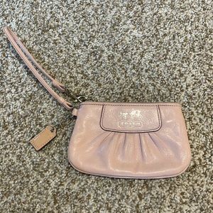 Pink Coach wristlet